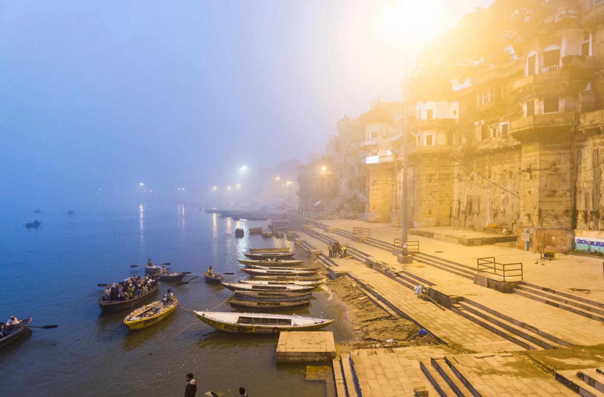Sunrise on the River Ganges, Varanasi, India